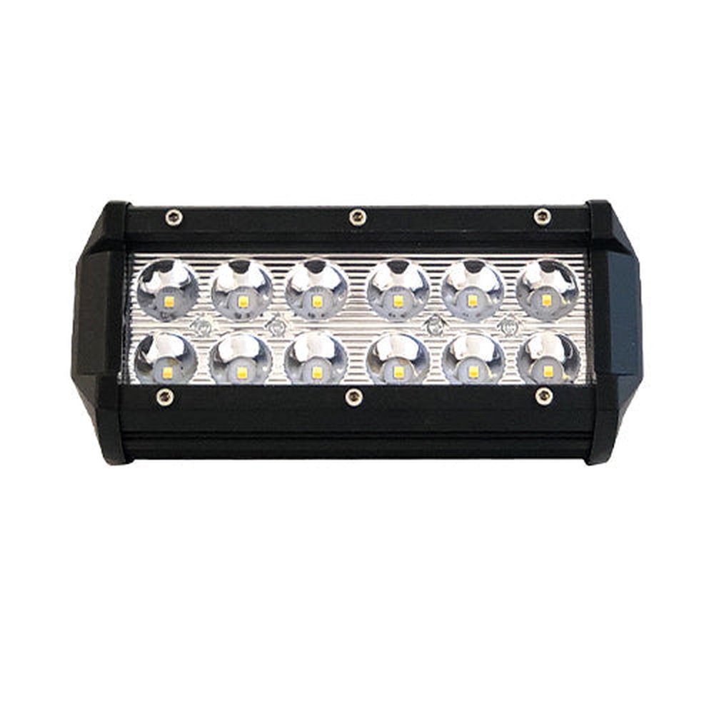 JT-LB01 8 Inch 12 LED 36W Single Row LED Work Light Bar 12-36V White for Truck Off-Road