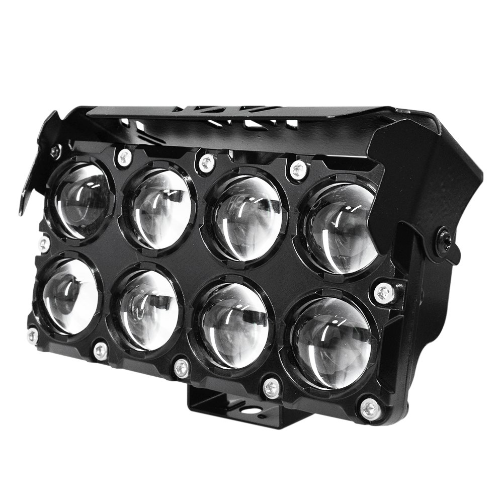 JT-LB03 4.5 Inch 8 LED Dual Color Amber White LED Light Bar 12/24V for Jeep UTV