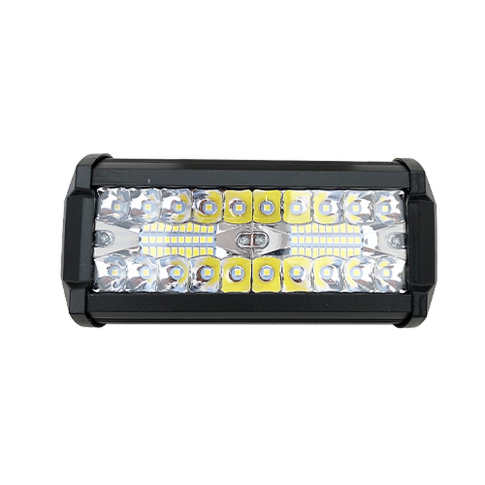 JT-LB05 7 Inch 120W Square LED Work Light Bar White Spot Flood 12/24V