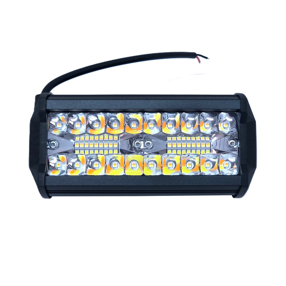 JT-LB11 12 Inch 120W 40 LED Dual Color Flash LED Light Bar White Amber 12000LM