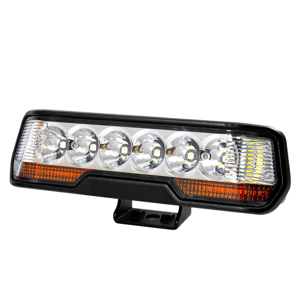 JT-LB14 1.5 Inch 15W Micro LED Off-Road Light Bar White with Amber Outline