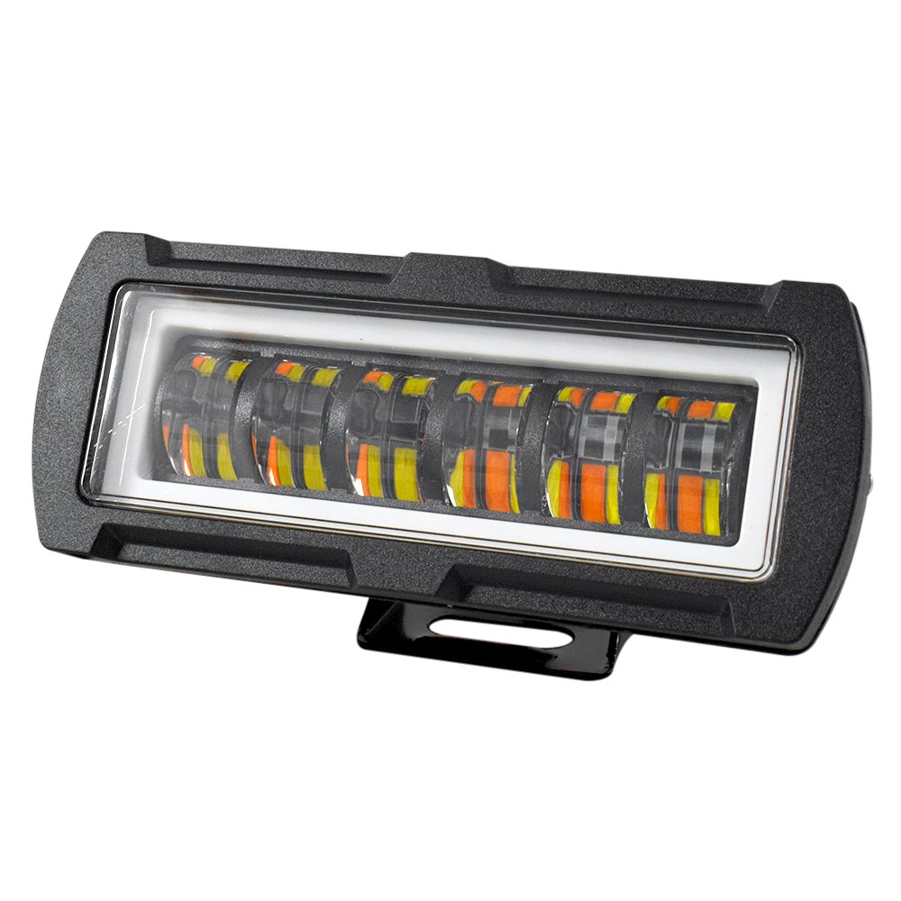 JT-LB16 5 Inch 60W 6 LED Dual Color Amber White LED Work Light Bar
